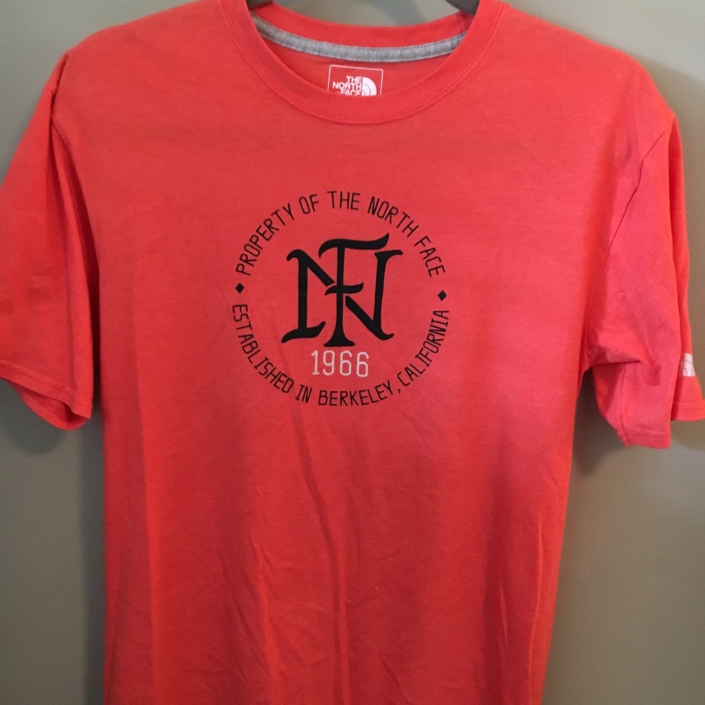 The North Face salmon t shirt